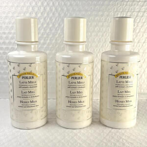 PERLIER Set of 3x Honey Milk Lait Miel Cleanser Sensitive Skin 250ml Sealed